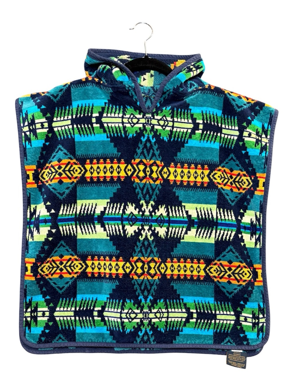 Pendleton Kids' Hooded Poncho Towel 100% Cotton Eagle Rock Pat. Beach Pool Bath
